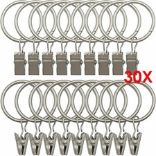 30x Metall Gardinenringe