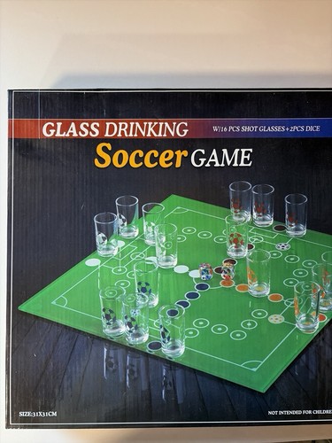 Soccer glas drinking game - glas,