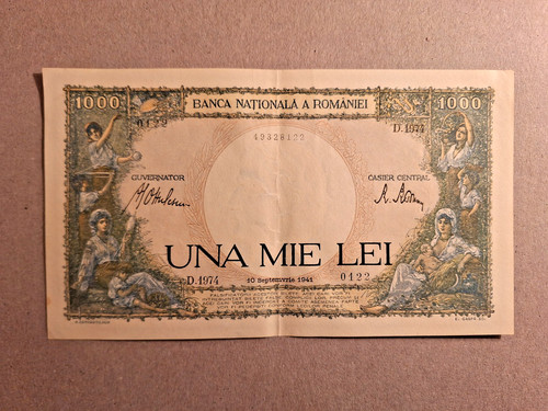 Banknote papiergeld rumänien - banknote,