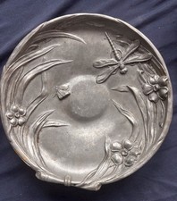 Jugendstil Zinnteller mit