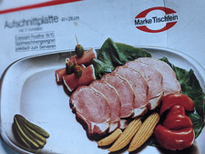 Aufschnittplatte Edelstahl Marke Tischfein, neu in OVP.