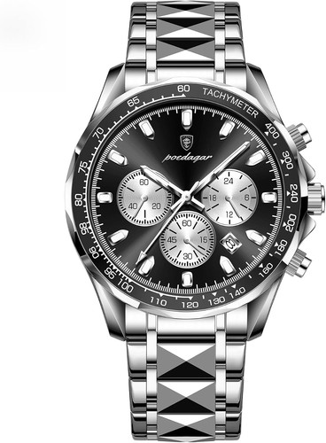 Herren uhr quarz edelstahl - uhr,