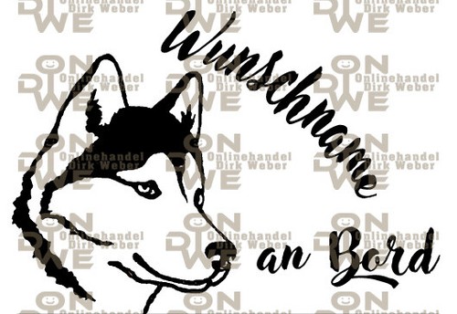 Aufkleber husky - aufkleber, "husky"