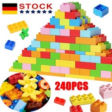 240X Groß Bausteine Set ab 3+ Jahre Kompatibel mit Duplo Steine Klassische DHL