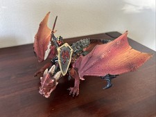 Schleich 70100 Eldrador Drachenreiter, Bewegliche Flügel, Groß - Gebraucht - Top