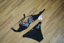 Neu mit Etikett: schöner Bikini schwarz mit Pailletten Schmetterling von yamamay