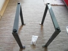Neu tischbeine metall grau - neu!,
