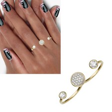 Damen 2-Finger Ring offen