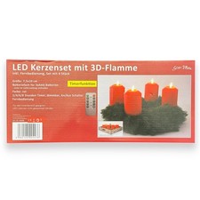 LED Kerzen 4er Set 3D-Flamme