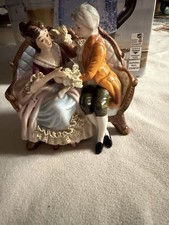Porzellanfigur Rokoko Paar auf