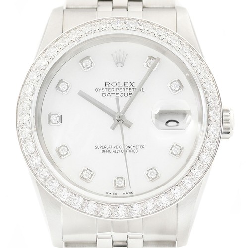 Rolex datejust 18k weiss gold - datejust,
