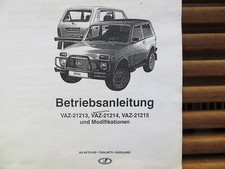 Lada Niva 4x4 Betriebsanleitung, VAZ-21213 + 14 + 15 und Modifikationen