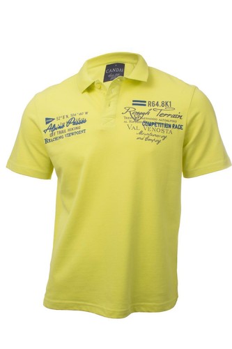 Herren baumwoll poloshirt gelb - baumwoll,