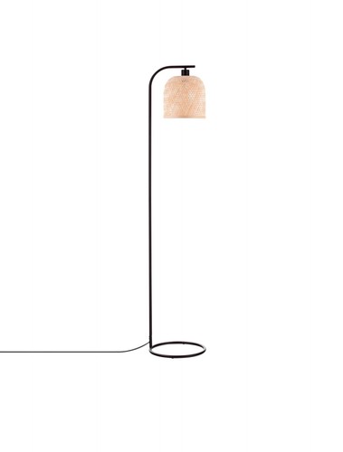 Stehlampe schwarz natur - schwarz, bambus