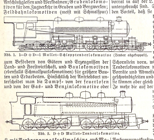 Alte lithographie lokomotive - alte,