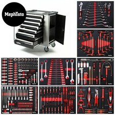 Werkzeugwagen gefüllt XXXXL Premium mit 7 Schubladen inkl. Werkzeug in Einlagen