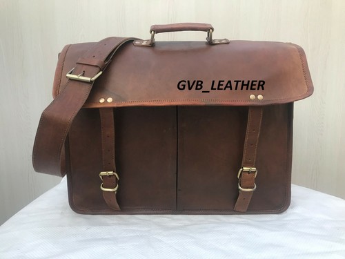 100 reines leder messenger - %,