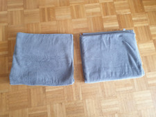 2 große Handtücher /Badetücher / Duschtücher / Saunatücher ca. 99 x 170 cm, grau