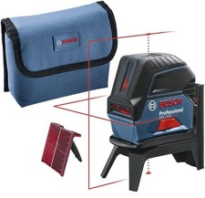 Bosch Professional Kreuzlinienlaser GCL 2-15 Halterung Zieltafel Schutztasche
