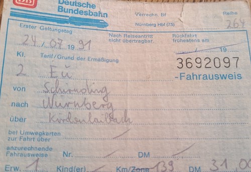 Deutsche bundesbahn 1991 - deutsche,