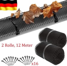 12m Dachrinnen laubschutz Laubfanggitter Regenrinnenschutz Laubschutzgitter DHL