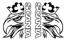 2x Greif Griffon Aufkleber Set Seitenscheibenaufkleber Folie Tattoo 30x22cm