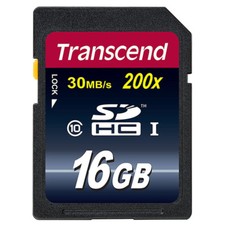 kQ Transcend SDHC 16GB SD HC