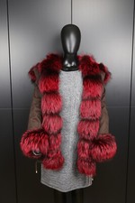 Parka mit rotem Silberfuchs