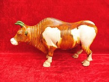 schöne,alte Figur__Ochse (Kuh )__Keramik__40cm__!