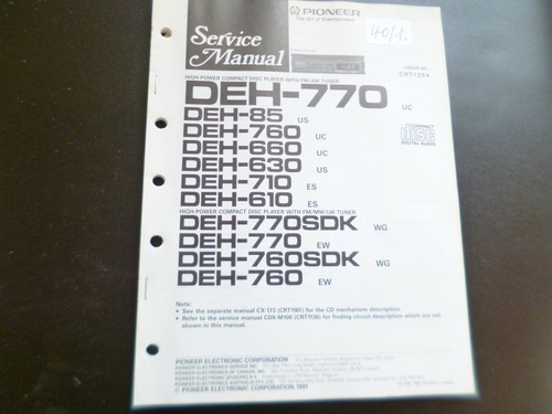 Original service manual - original,