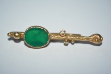 Design Krawattennadel Silber vergoldet silver tie clip 925 gold plated needle