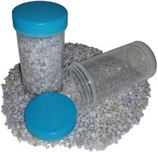 30 Schraubdosen 100ml Runddose Labordose Kunststoffdose transparent Deckel Blau