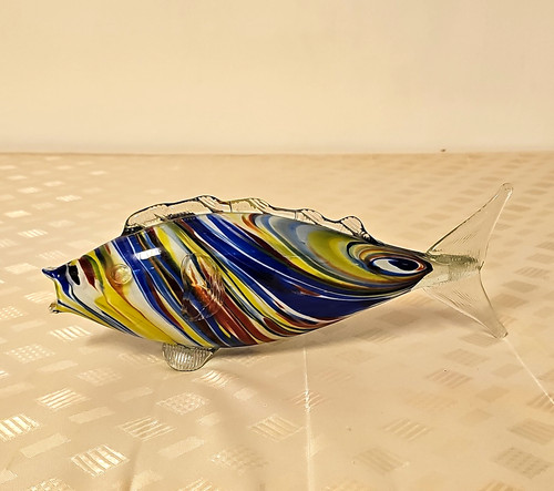 Vintage glasfisch murano stil - vintage,