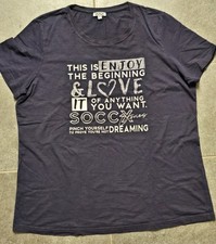 Damen-Shirt - Dunkelblau-Weiß, Glitzer/ Gr. 44- XXL/Camp David-Soxxc / Neu