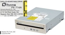 IDE 40-PIN DVD-BRENNER PLEXTOR PX-716A CD-ROM CD-RW DVD-ROM DVD-RW HELLGRAU PX3