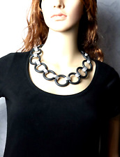 Lagenlook-Kette ~ Kurze Kette~XXL~ Modeschmuck Kette~ Moosgummikette~ Halskette