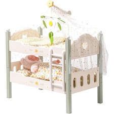 Puppen-Etagenbett Holz 18 Zoll