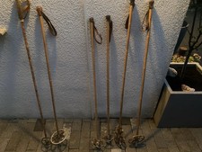 Antike Skistöcke mit