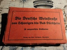 altes Postkartenalbum mit 20 Postkarten nach 1945