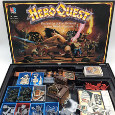 ? Hero Quest Basisspiel 1989 + Karak Varn 99% Vollständig Unbemalt MB Spiele