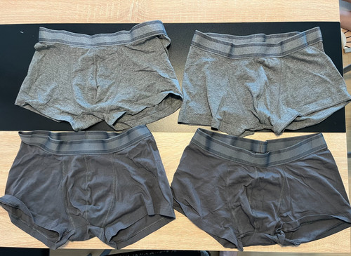 Herren boxershorts grau - 4x,