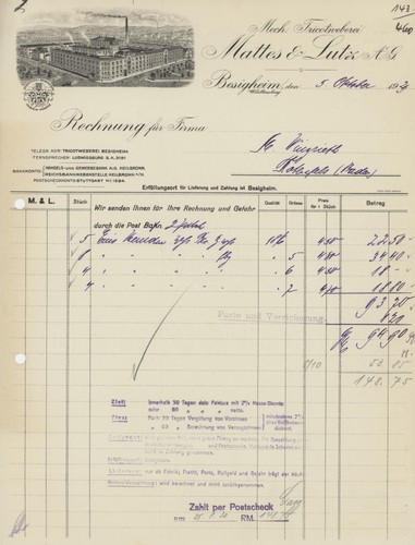 Rechnung besigheim mattes - besigheim, lutz