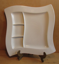 Fondueteller Villeroy & Boch New Wave weiß Servierteller Fine China