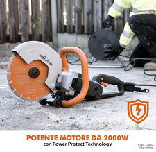 Evolution R255DCT 255mm 10 Zoll, Non Petrol, Concrete Saw Säge, Disc Cutter NEW!