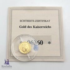 Bayern, 5 Mark 1872 Ludwig, Replik in 585er Gelbgold (E2567)