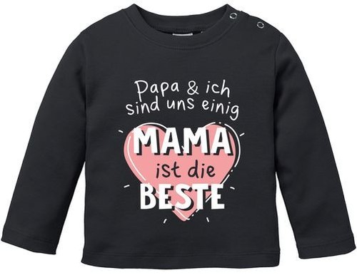 Baby langarmshirt papa ich - papa,