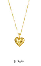 750 Gelbgold Halskette Herz Ankerkette 18Karat Chain 46cm x 1,5mm 3,1g Gold PL