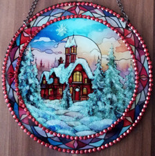 ein liebevoll gestaltetes  FENSTERBILD  +++  WEIHNACHTEN  +++ UNIKAT  16