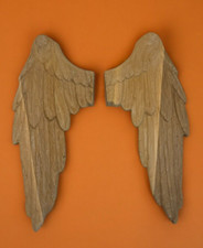 Engelsflügel IN Holz Abbildung 20x8,5 CM Engel Krippe Napoletano Statuen Sacre