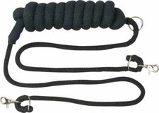 Longierhilfe aus weicher Kordel mit 2 Karabiner und Ring verstellbar